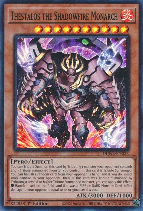 Image for Thestalos the Shadowfire Monarch (Duelist Nexus) (DUNE-EN023) - YuGiOh