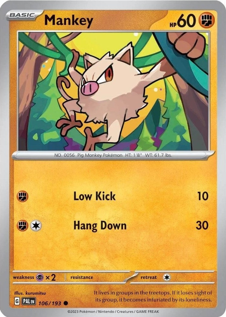 Image for Mankey - 106/193 (Cosmos Holo) (Miscellaneous Cards & Products) (106/193) - Pokemon