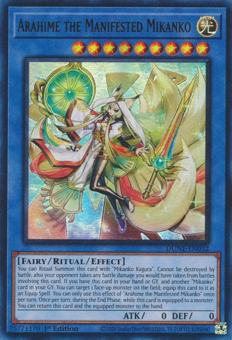 Image for Arahime the Manifested Mikanko (Duelist Nexus) (DUNE-EN032) - YuGiOh
