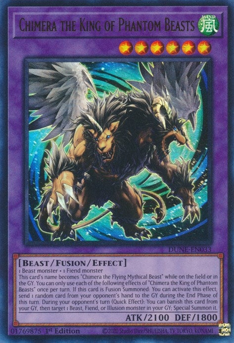 Image for Chimera the King of Phantom Beasts (Duelist Nexus) (DUNE-EN033) - YuGiOh