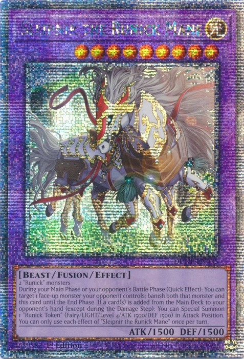 Image for Sleipnir the Runick Mane (Quarter Century Secret Rare) (Duelist Nexus) (DUNE-EN035) - YuGiOh