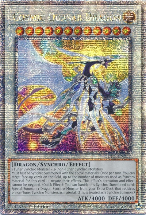 Image for Cosmic Quasar Dragon (Quarter Century Secret Rare) (Duelist Nexus) (DUNE-EN037) - YuGiOh