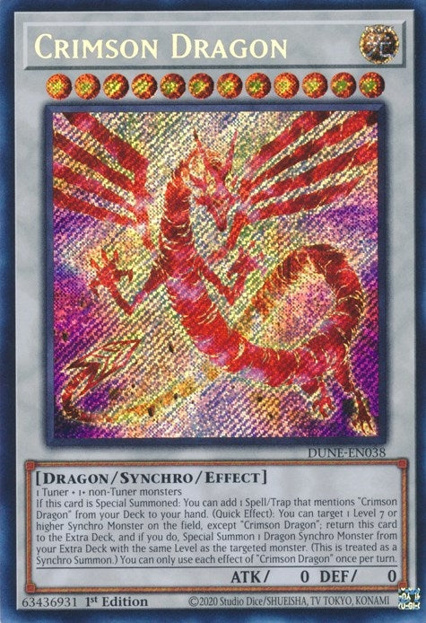 Image for Crimson Dragon (Duelist Nexus) (DUNE-EN038) - YuGiOh