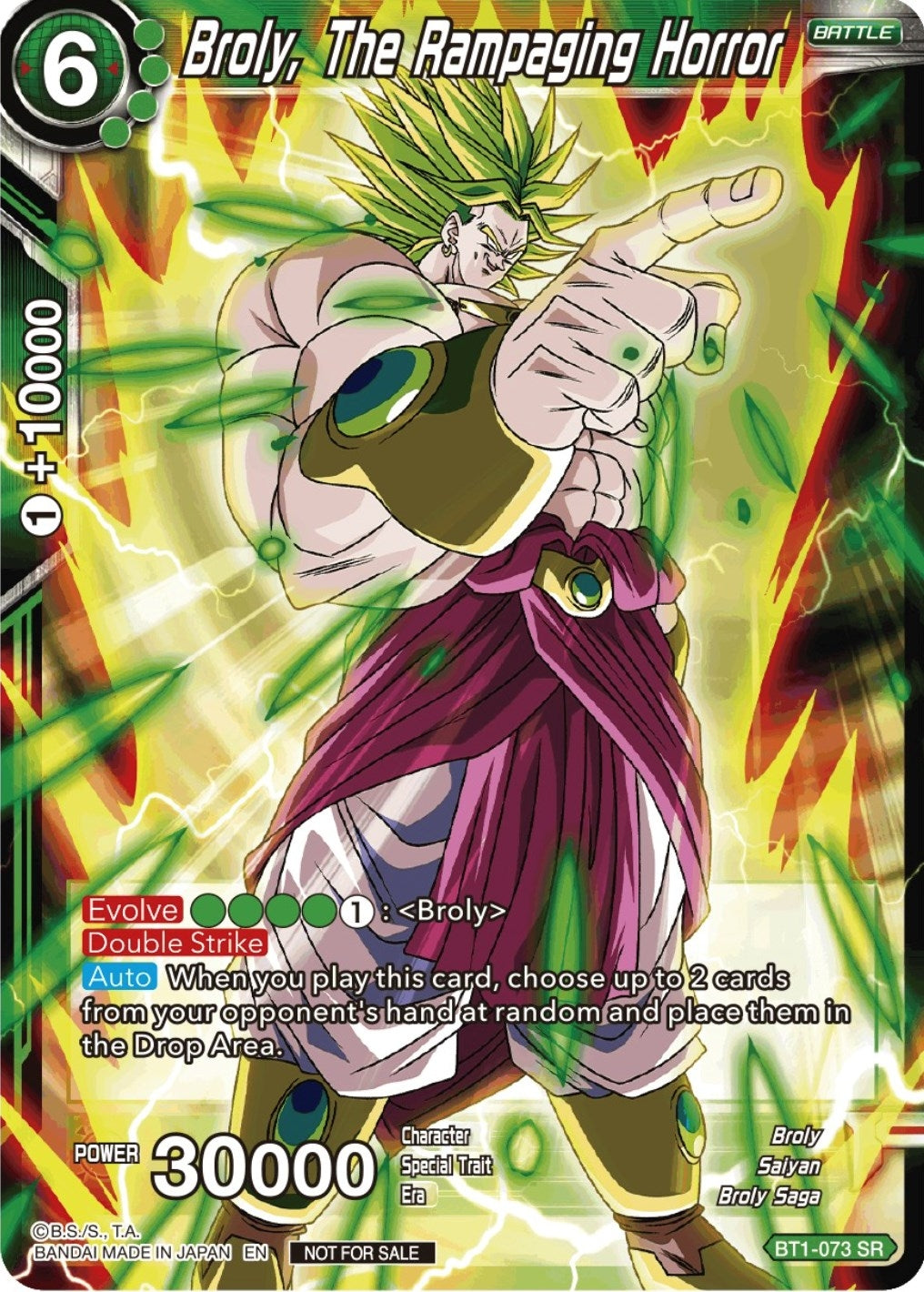 Image for Broly, The Rampaging Horror (Gen Con 2023) (Promotion Cards) (BT1-073) - Dragon Ball Super: Masters