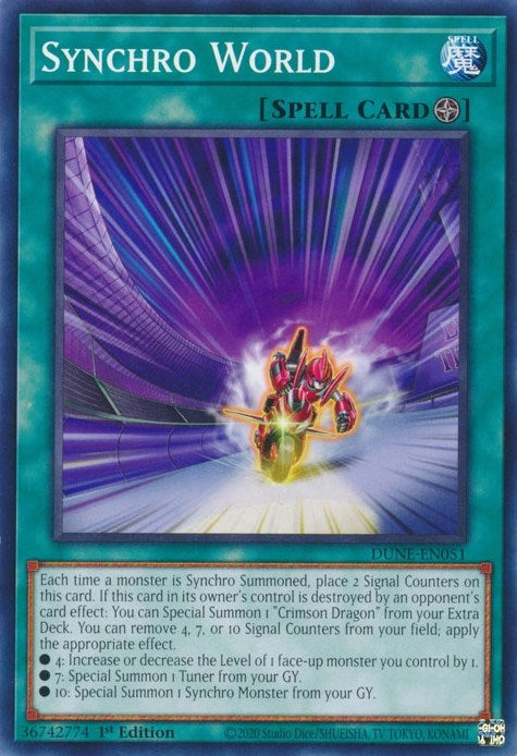 Image for Synchro World (Duelist Nexus) (DUNE-EN051) - YuGiOh