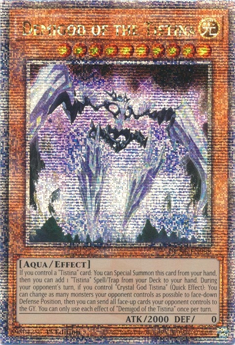 Image for Demigod of the Tistina (Quarter Century Secret Rare) (Duelist Nexus) (DUNE-EN088) - YuGiOh