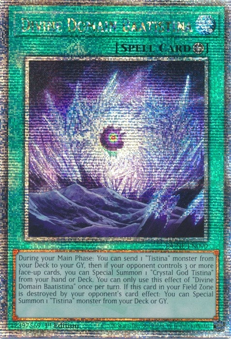Image for Divine Domain Baatistina (Quarter Century Secret Rare) (Duelist Nexus) (DUNE-EN090) - YuGiOh