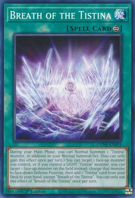 Image for Breath of the Tistina (Duelist Nexus) (DUNE-EN091) - YuGiOh
