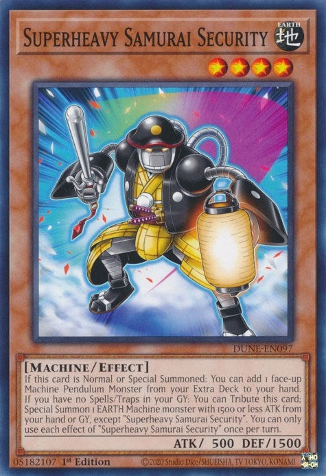 Image for Superheavy Samurai Security (Duelist Nexus) (DUNE-EN097) - YuGiOh