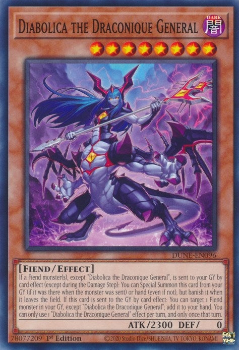 Image for Diabolica the Draconique General (Duelist Nexus) (DUNE-EN096) - YuGiOh