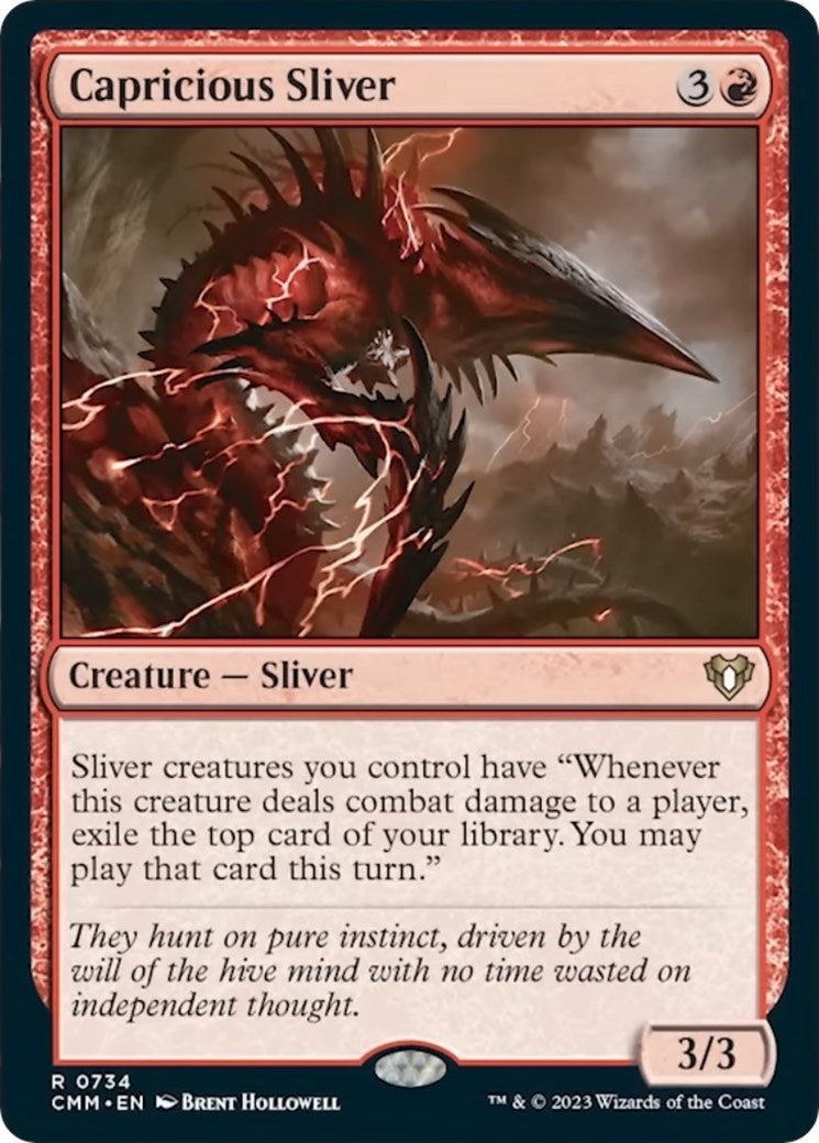 Image for Capricious Sliver (Commander Masters) (734) - Magic: The Gathering