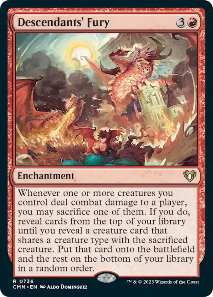 Image for Descendants' Fury (Commander Masters) (736) - Magic: The Gathering