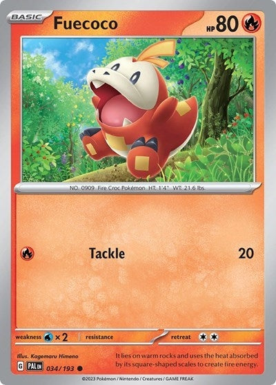 Image for Fuecoco - 034/193 (Summer 2023 Collector Chest) (Miscellaneous Cards & Products) (034/193) - Pokemon