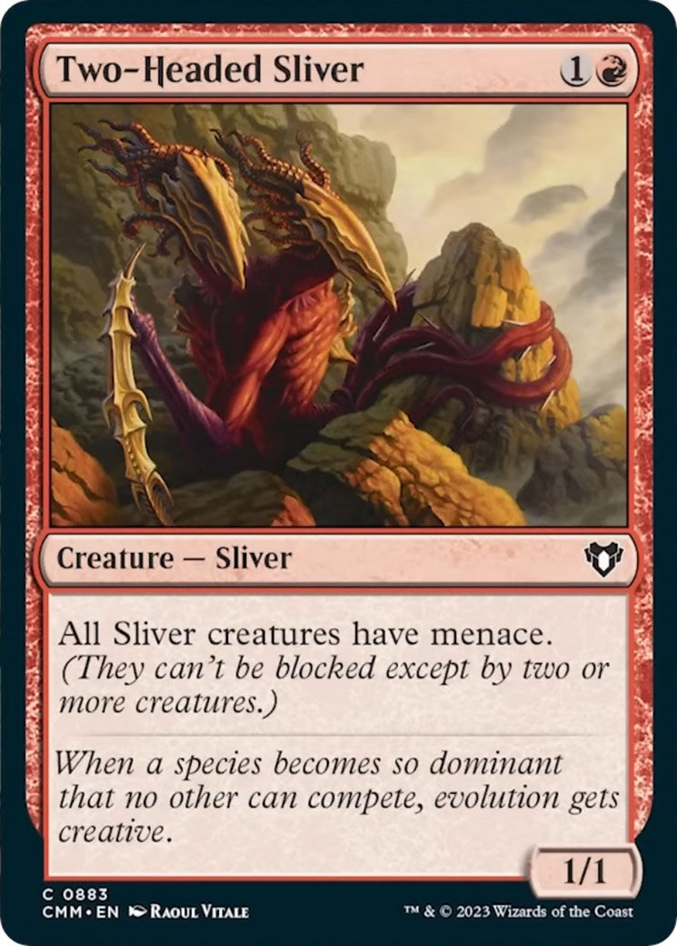 Image for Two-Headed Sliver (Commander Masters) (883) - Magic: The Gathering