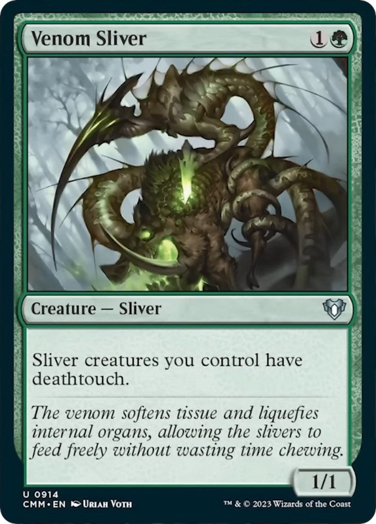 Image for Venom Sliver (Commander Masters) (914) - Magic: The Gathering