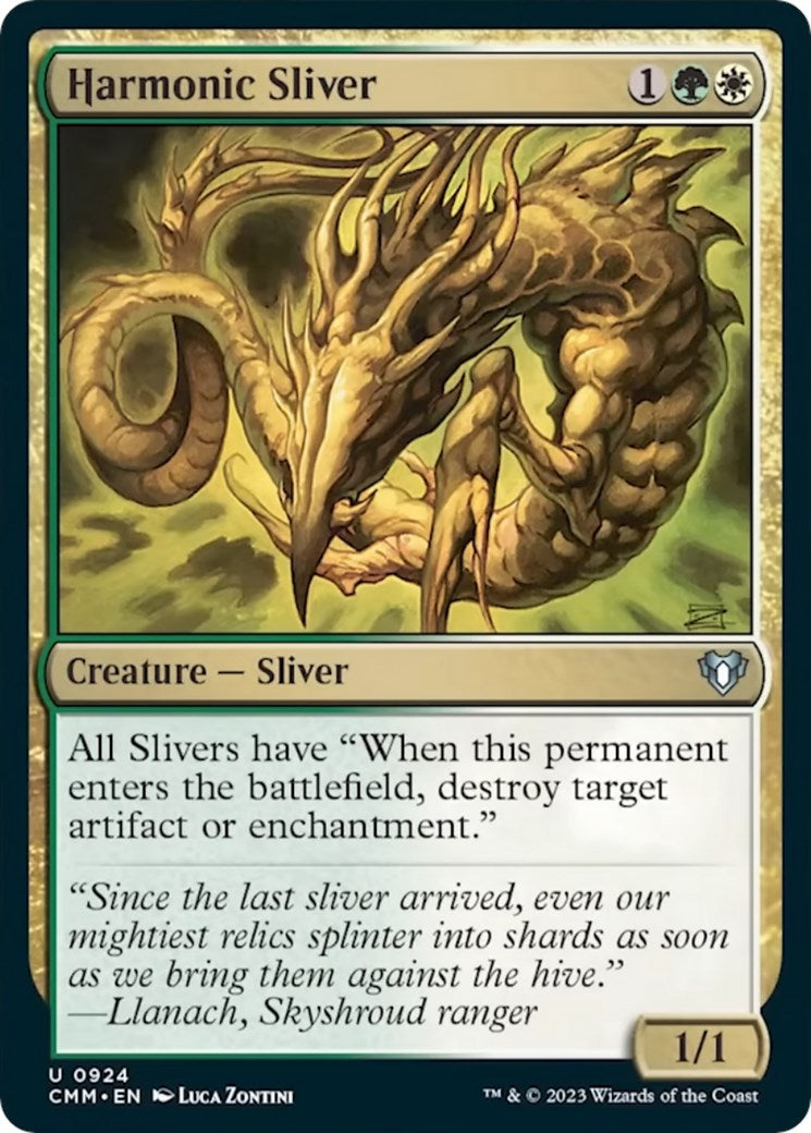 Image for Harmonic Sliver (Commander Masters) (924) - Magic: The Gathering