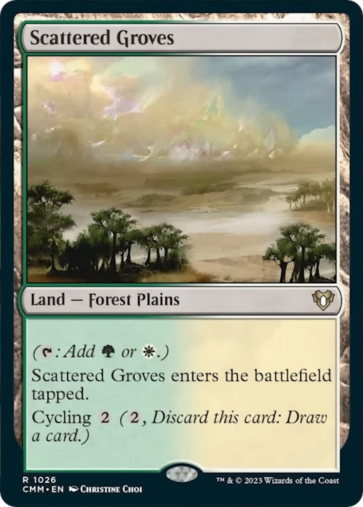 Image for Scattered Groves (Commander Masters) (1026) - Magic: The Gathering