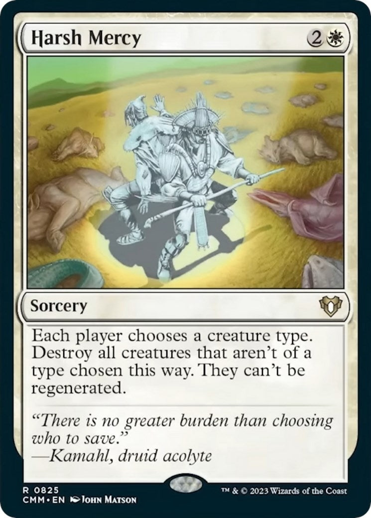 Image for Harsh Mercy (Commander Masters) (825) - Magic: The Gathering