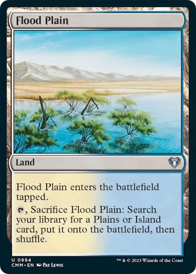 Image for Flood Plain (Commander Masters) (994) - Magic: The Gathering