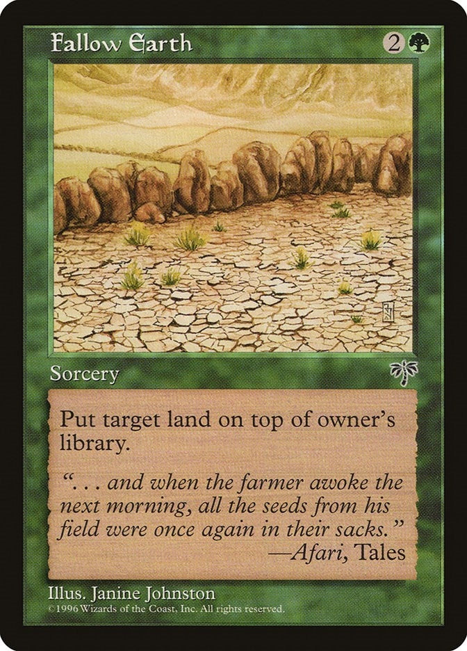 Image for Fallow Earth (Mirage) - Magic: The Gathering