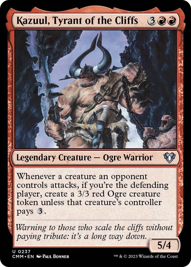 Image for Kazuul, Tyrant of the Cliffs (Commander Masters) (237) - Magic: The Gathering