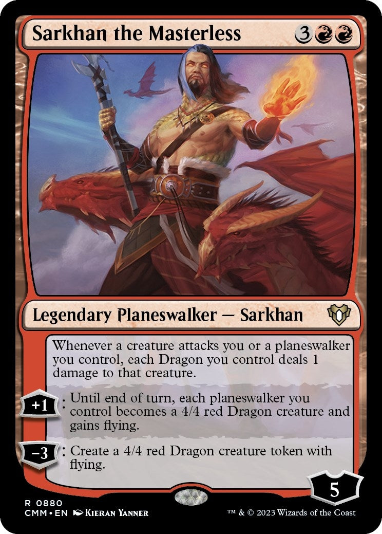 Image for Sarkhan the Masterless (Commander Masters) (880) - Magic: The Gathering