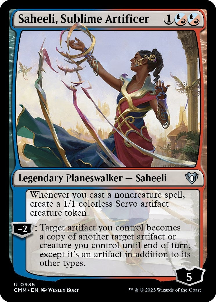 Image for Saheeli, Sublime Artificer (Commander Masters) (935) - Magic: The Gathering