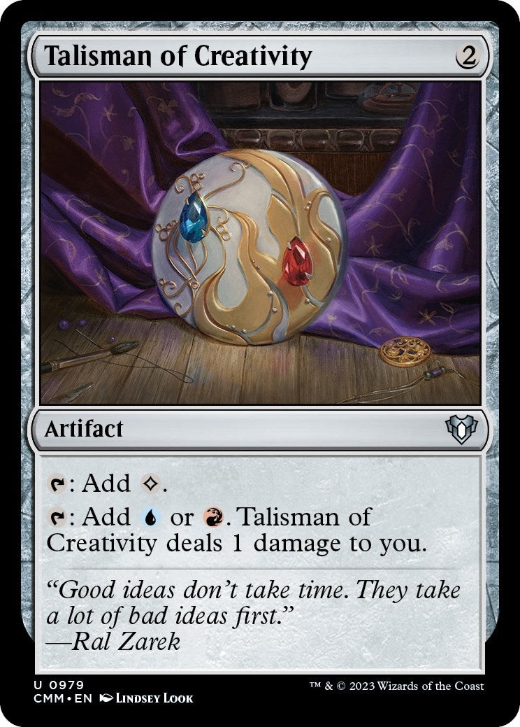 Image for Talisman of Creativity (Commander Masters) (979) - Magic: The Gathering