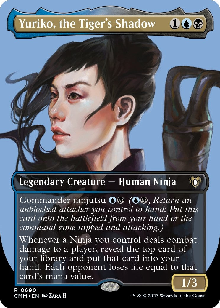 Image for Yuriko, the Tiger's Shadow (Borderless) (Commander Masters) (690) - Magic: The Gathering