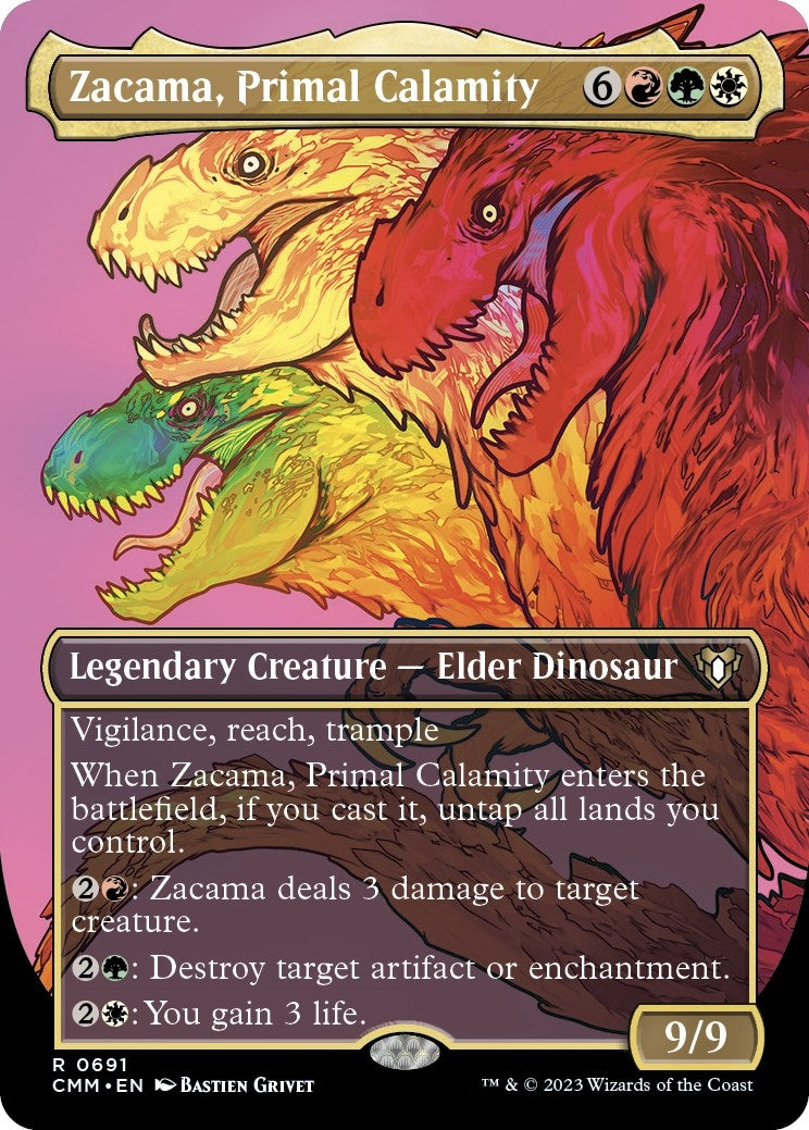 Image for Zacama, Primal Calamity (Borderless) (Commander Masters) (691) - Magic: The Gathering