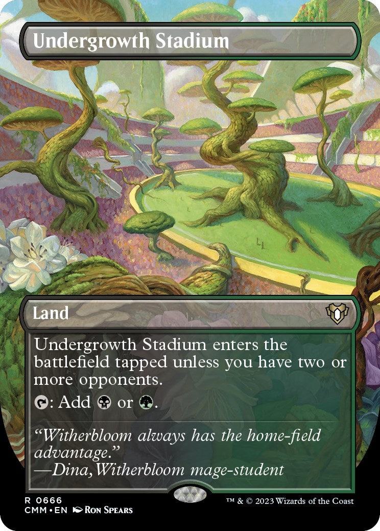 Image for Undergrowth Stadium (Borderless) (Commander Masters) (666) - Magic: The Gathering