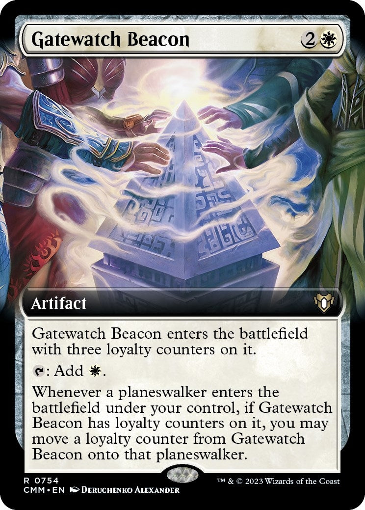Image for Gatewatch Beacon (Extended Art) (Commander Masters) (754) - Magic: The Gathering