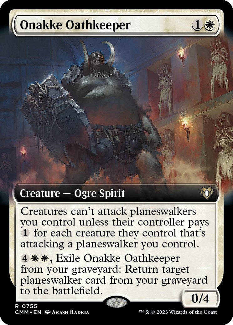 Image for Onakke Oathkeeper (Extended Art) (Commander Masters) (755) - Magic: The Gathering