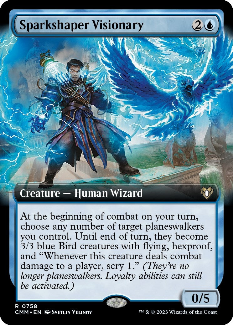 Image for Sparkshaper Visionary (Extended Art) (Commander Masters) (758) - Magic: The Gathering