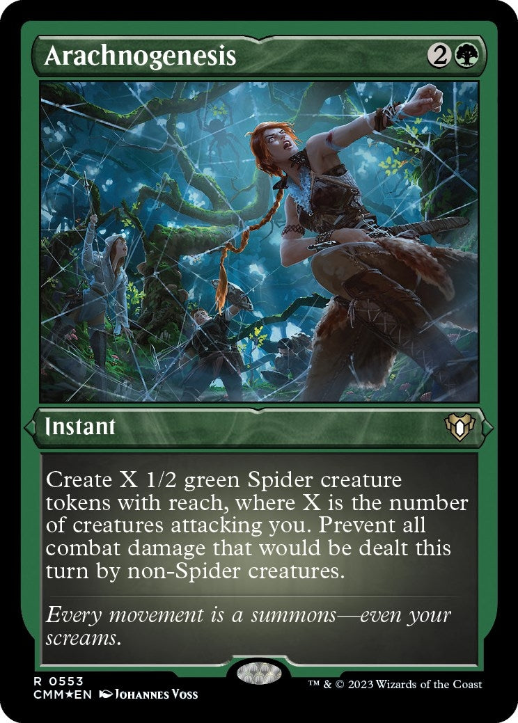 Image for Arachnogenesis (Foil Etched) (Commander Masters) (553) - Magic: The Gathering