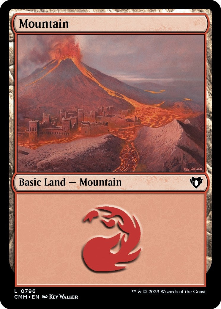 Image for Mountain (0796) (Commander Masters) (796) - Magic: The Gathering