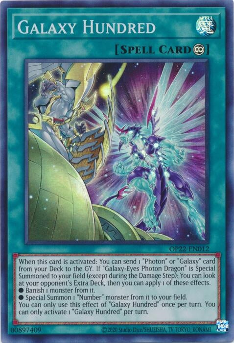 Image for Galaxy Hundred (OTS Tournament Pack 22) (OP22-EN012) - YuGiOh