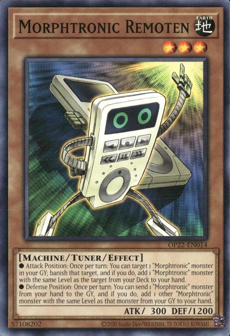 Image for Morphtronic Remoten (OTS Tournament Pack 22) (OP22-EN014) - YuGiOh