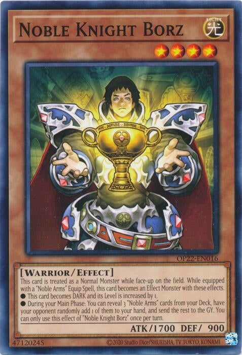 Image for Noble Knight Borz (OTS Tournament Pack 22) (OP22-EN016) - YuGiOh