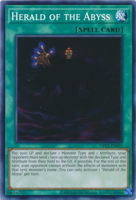 Image for Herald of the Abyss (OTS Tournament Pack 22) (OP22-EN025) - YuGiOh