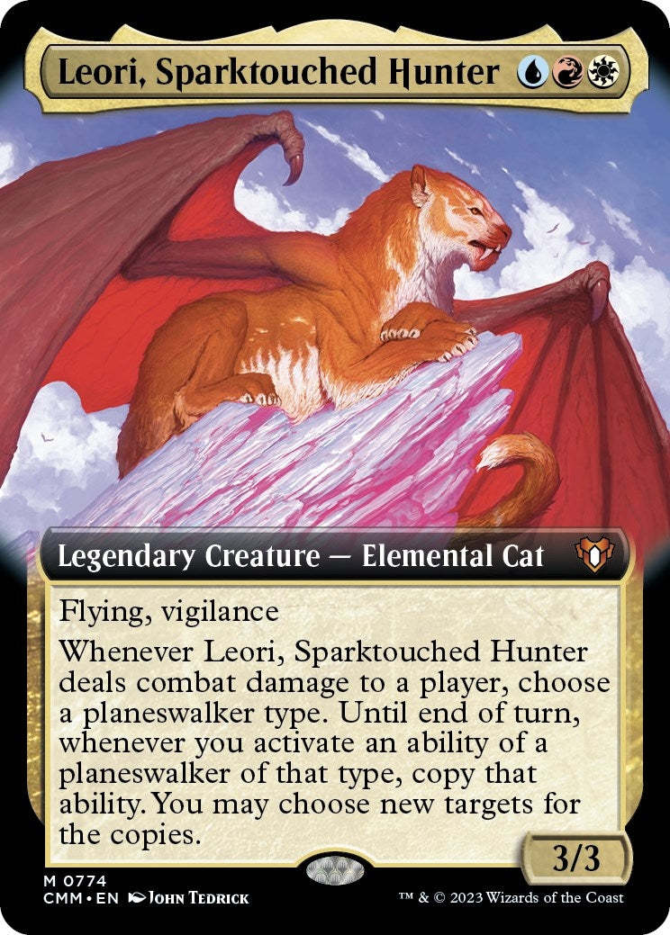 Image for Leori, Sparktouched Hunter (Extended Art) (Commander Masters) (774) - Magic: The Gathering