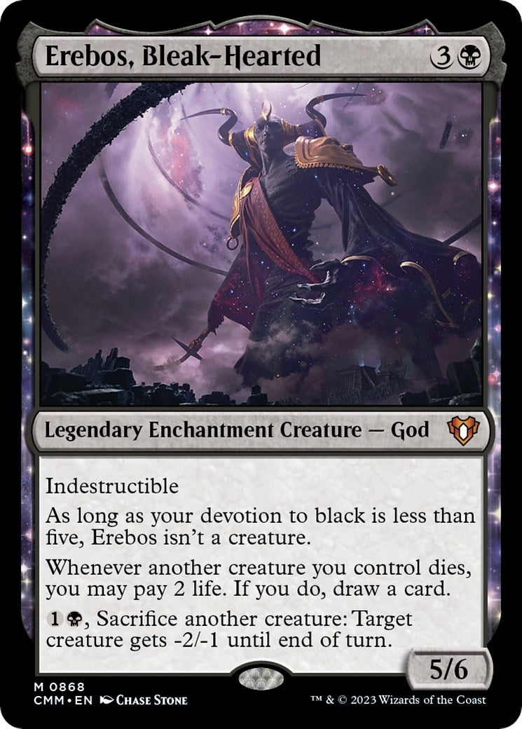 Image for Erebos, Bleak-Hearted (Commander Masters) (868) - Magic: The Gathering