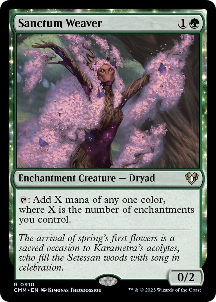 Image for Sanctum Weaver (Commander Masters) (910) - Magic: The Gathering