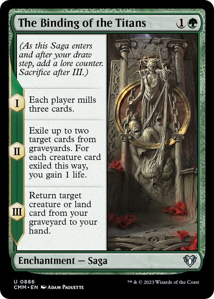 Image for The Binding of the Titans (Commander Masters) (886) - Magic: The Gathering