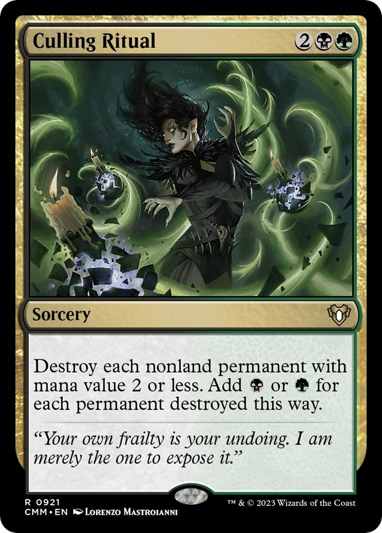 Image for Culling Ritual (Commander Masters) (921) - Magic: The Gathering