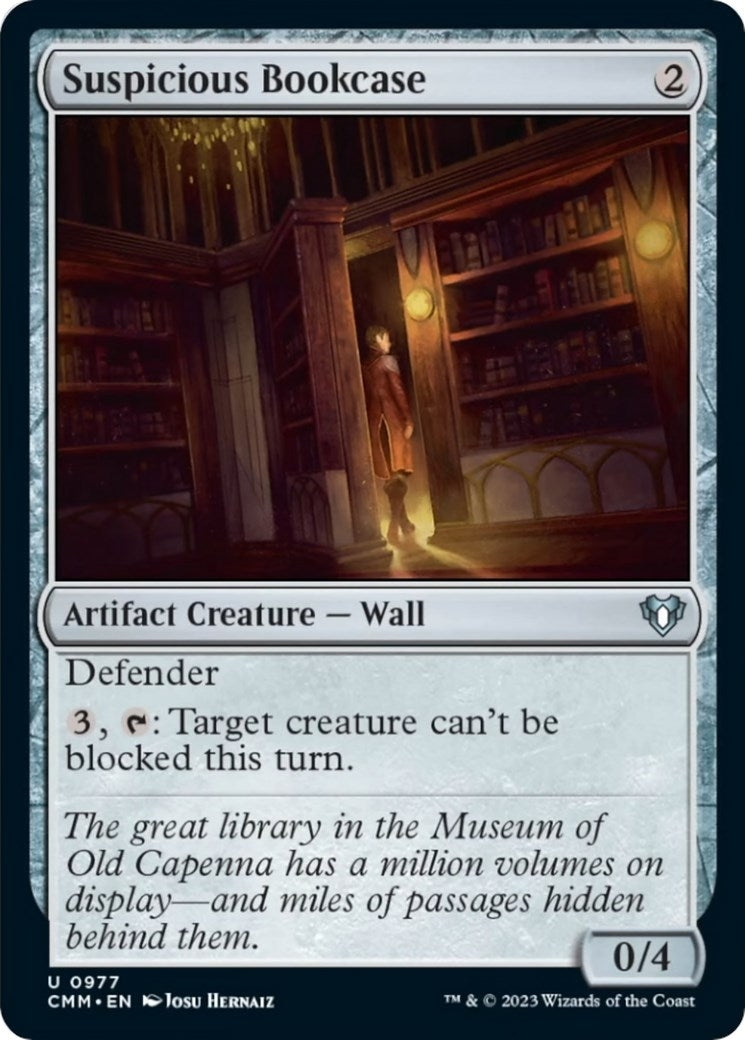Image for Suspicious Bookcase (Commander Masters) (977) - Magic: The Gathering