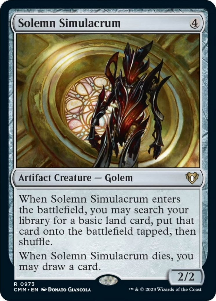 Image for Solemn Simulacrum (Commander Masters) (973) - Magic: The Gathering