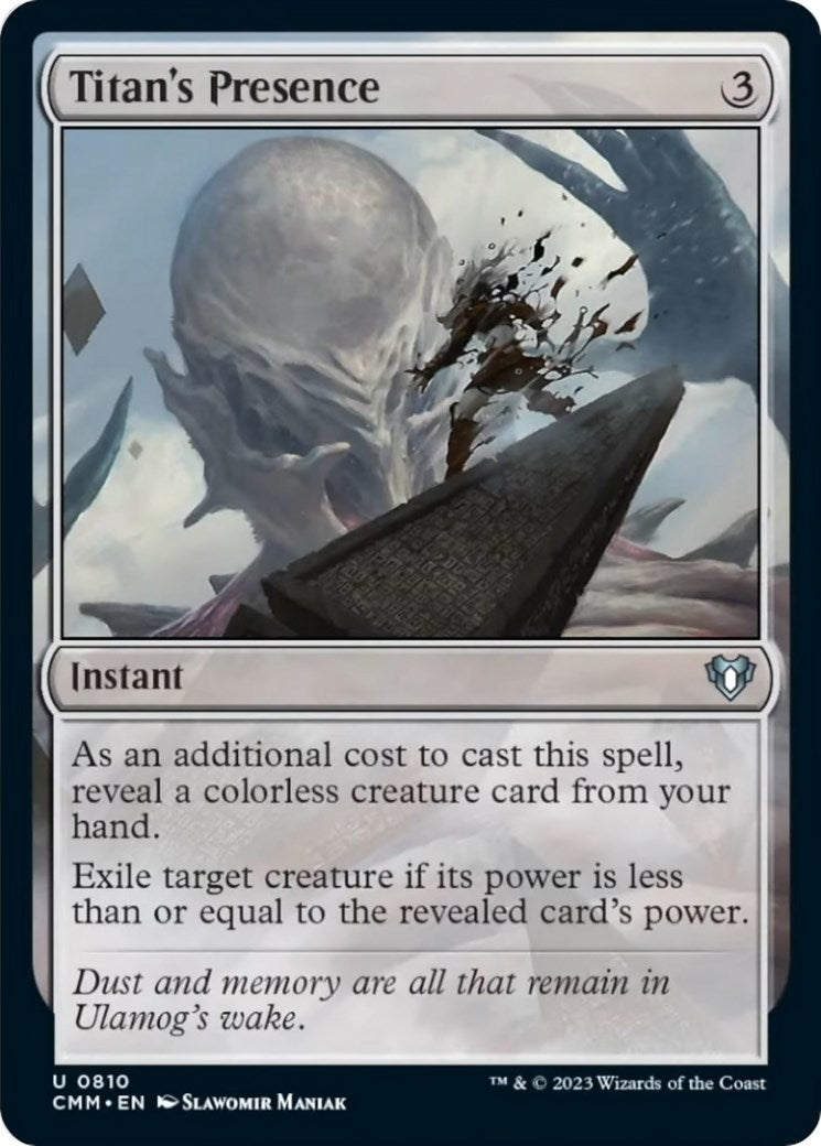 Image for Titan's Presence (Commander Masters) (810) - Magic: The Gathering
