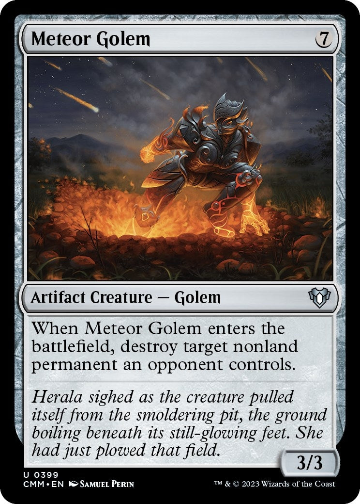Image for Meteor Golem (Commander Masters) (399) - Magic: The Gathering
