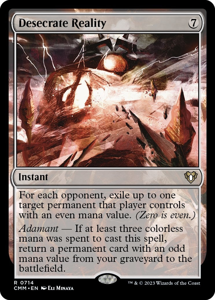 Image for Desecrate Reality (Commander Masters) (714) - Magic: The Gathering